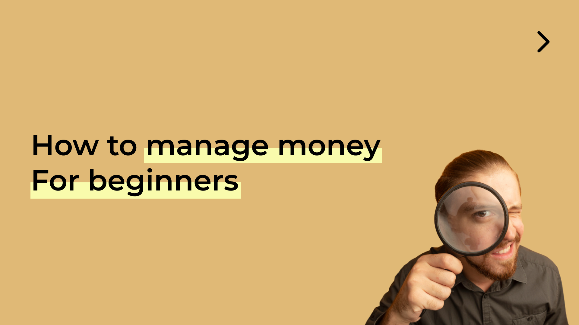 header of blog on how to manage money for beginners