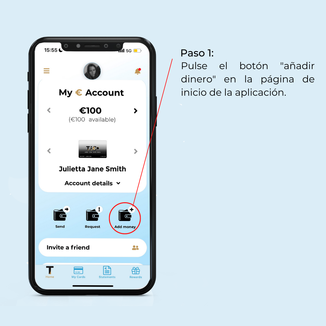 How to make a bank transfer step 1